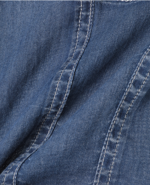 シアーGジャン型デニムシャツ 詳細画像 インディゴブルー 16