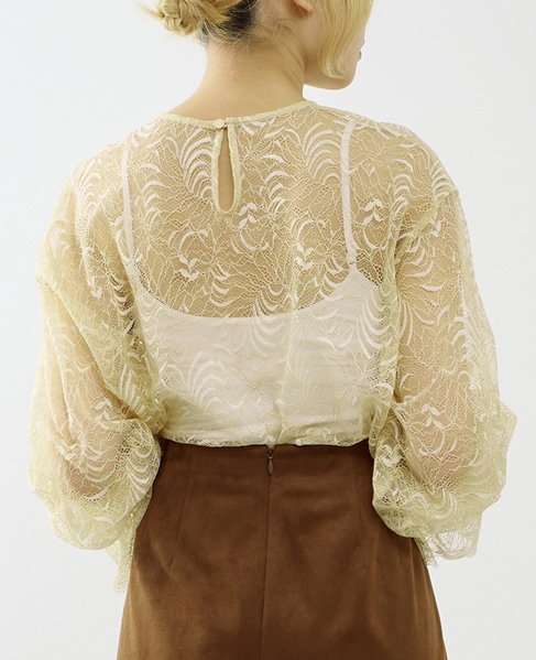 レースブラウス 詳細画像 クリーム 3