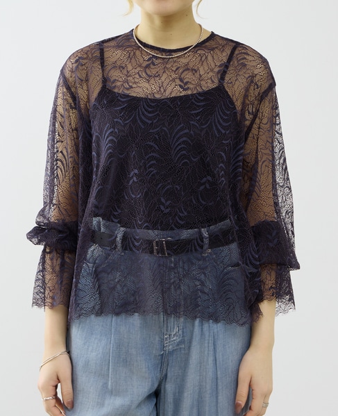 レースブラウス 詳細画像 ネイビー 10