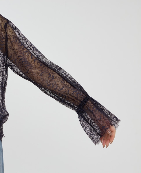 レースブラウス 詳細画像 ネイビー 17