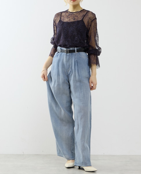 レースブラウス 詳細画像 ネイビー 4