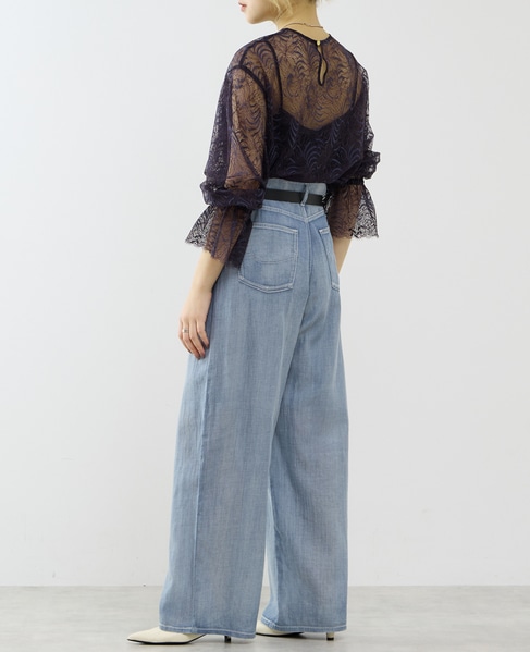 レースブラウス 詳細画像 ネイビー 6