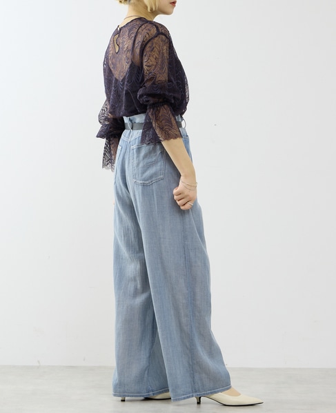 レースブラウス 詳細画像 ネイビー 7