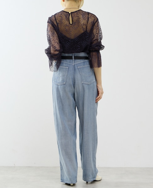 レースブラウス 詳細画像 ネイビー 8