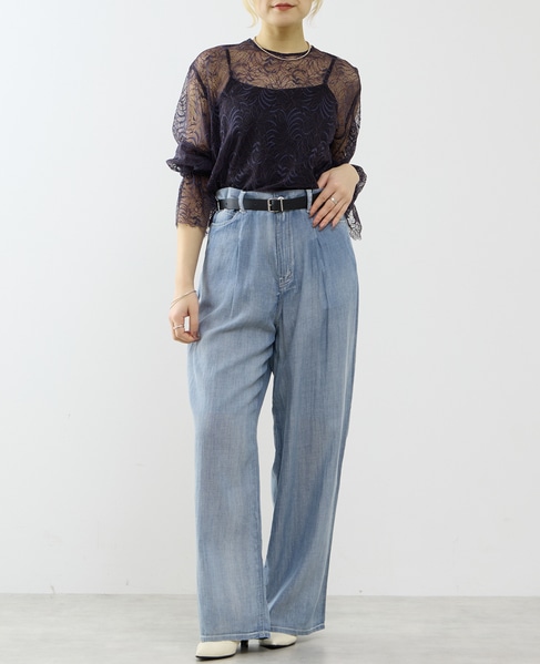 レースブラウス 詳細画像 ネイビー 9