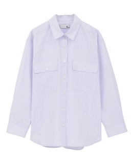 【A_/エース】チェック/ストライプポケットシャツ
