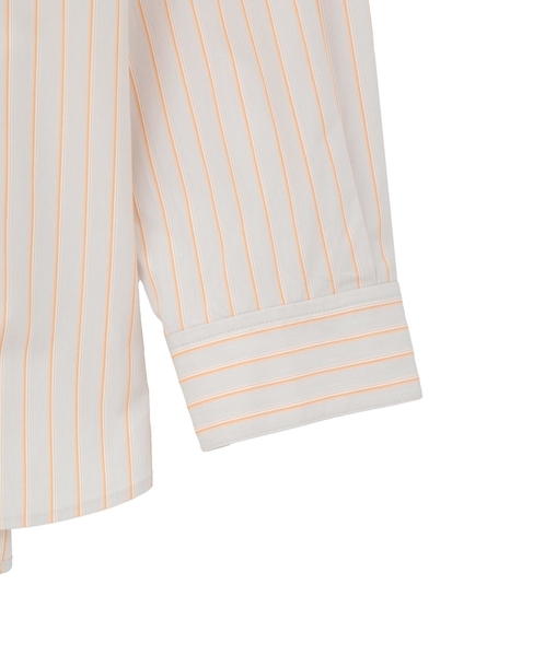 【A_/エース】チェック/ストライプポケットシャツ 詳細画像 オレンジ系その他 11