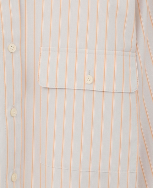 【A_/エース】チェック/ストライプポケットシャツ 詳細画像 オレンジ系その他 14