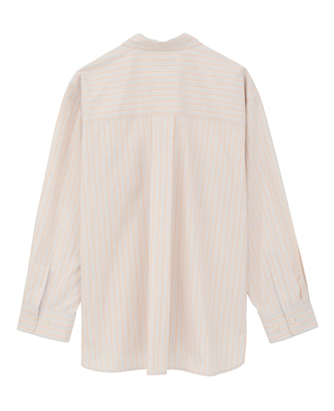 【A_/エース】チェック/ストライプポケットシャツ 詳細画像 オレンジ系その他 2