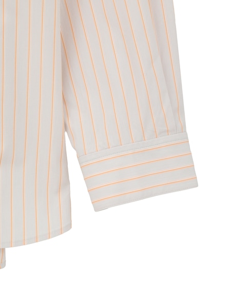 【A_/エース】チェック/ストライプポケットシャツ 詳細画像 オレンジ系その他 4