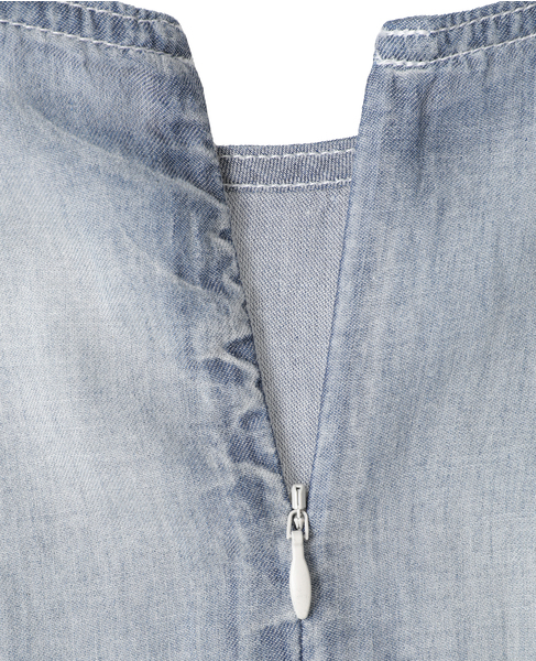 【A_/エース】シアーデニムパフブラウス 詳細画像 インディゴブルー 21