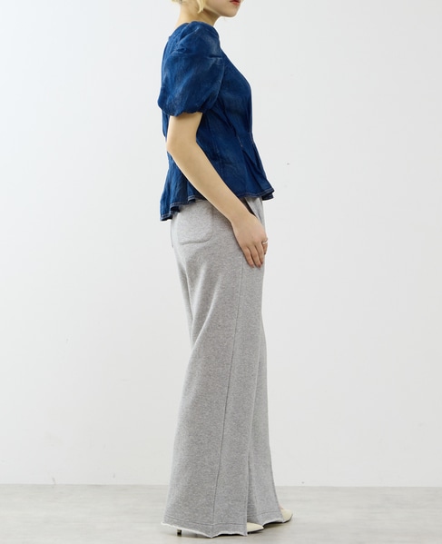 【A_/エース】シアーデニムパフブラウス 詳細画像 インディゴブルー 6