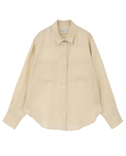 リネンビッグシルエット2WAYリネンシャツ