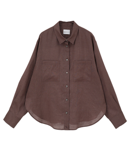 リネンビッグシルエット2WAYリネンシャツ