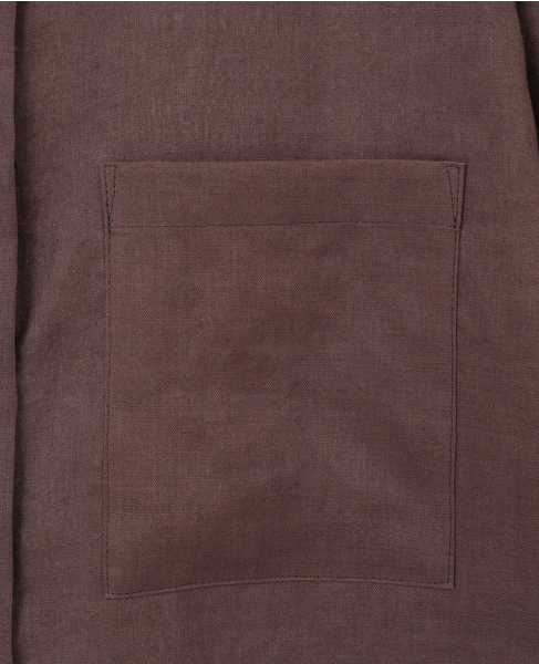 リネンビッグシルエット2WAYリネンシャツ 詳細画像 ブラウン 7