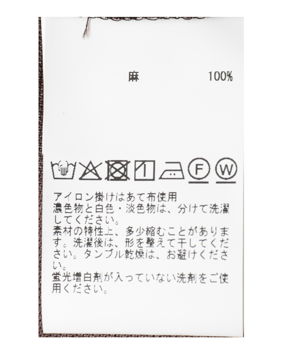 リネンビッグシルエット2WAYリネンシャツ 詳細画像 ブラウン 7