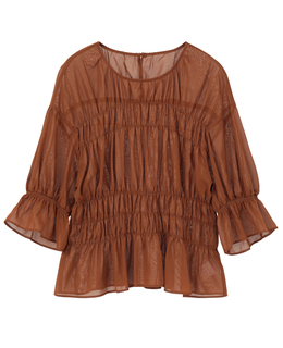 オーガニックコットンシャーリングブラウス