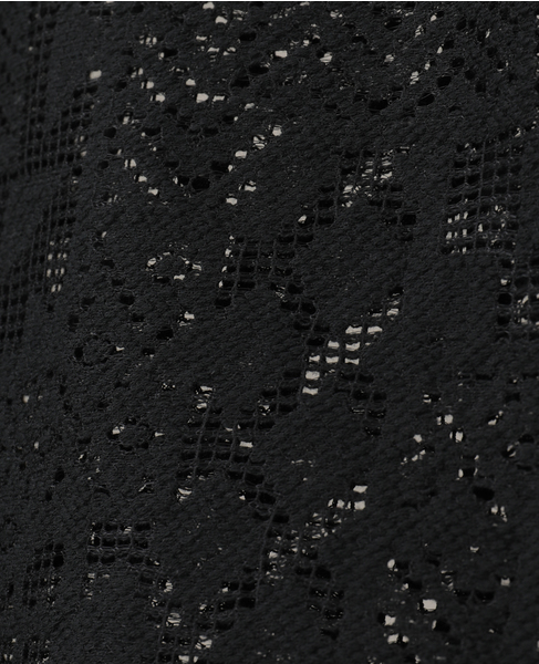 【A_/エース】オープンカラーレースシャツ 詳細画像 ブラック 7