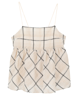 【A_/エース】シアーチェックキャミソール