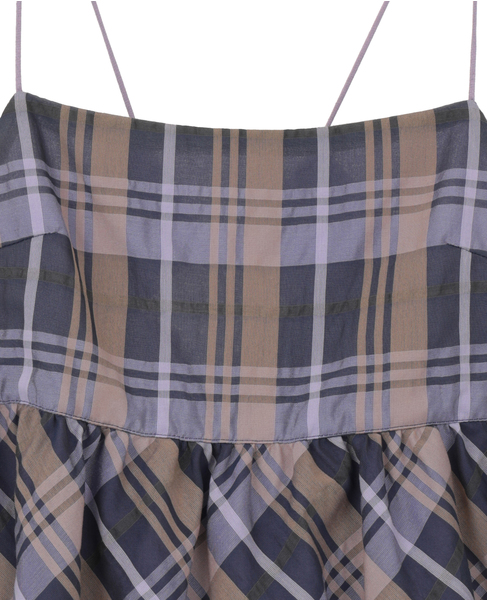 【A_/エース】シアーチェックキャミソール 詳細画像 パープル系その他 3