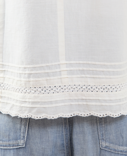 スカラ刺繍フリルブラウス 詳細画像 ホワイト 14