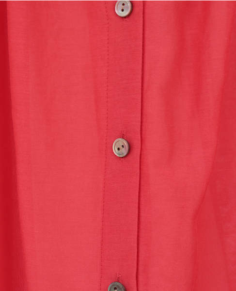 コットンシルク ギャザーブラウス 詳細画像 レッド 6