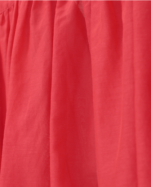 コットンシルク ギャザーブラウス 詳細画像 レッド 7