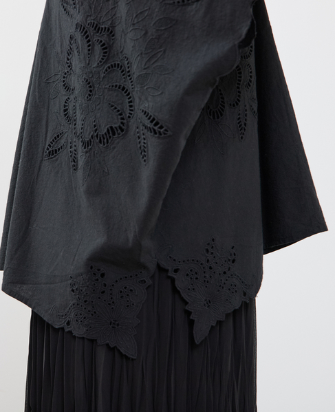 【A_ /エース】インドコットンットワーク刺繍カフタンチュニック 詳細画像 ブラック 12