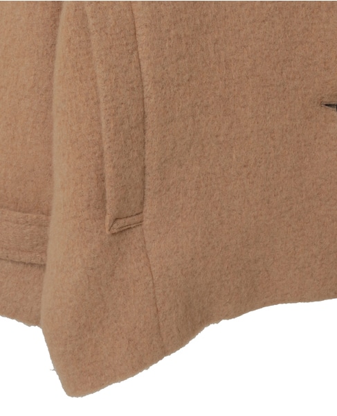 モヘヤ混コクーンシャギーコート 詳細画像 キャメル 19