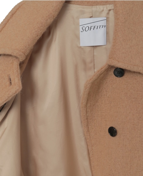 モヘヤ混コクーンシャギーコート 詳細画像 キャメル 20