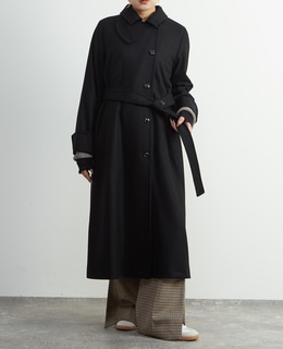 【定番】圧縮メルトンスタンドカラーコート