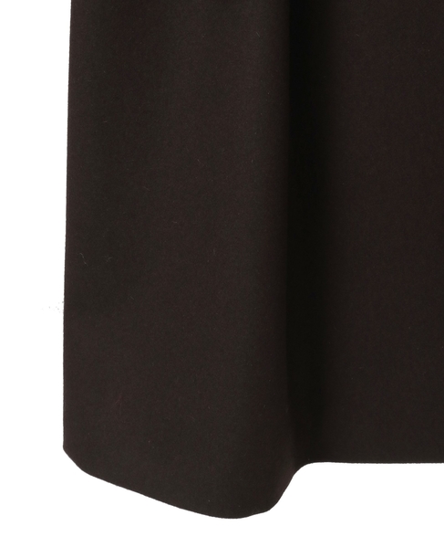 【定番】圧縮メルトンスタンドカラーコート 詳細画像 ダークブラウン 16