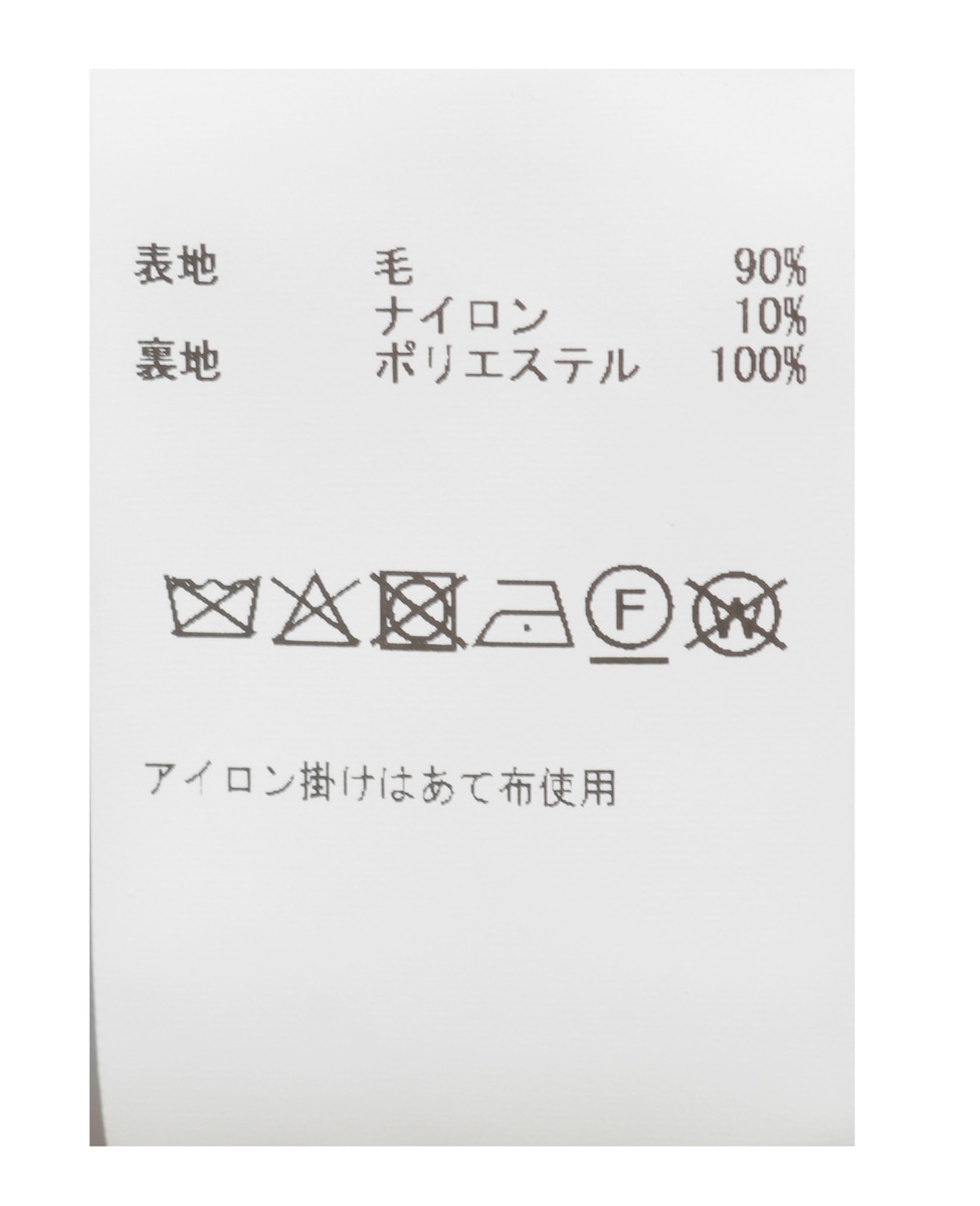 【定番】圧縮メルトンスタンドカラーコート 詳細画像 ブラック 32