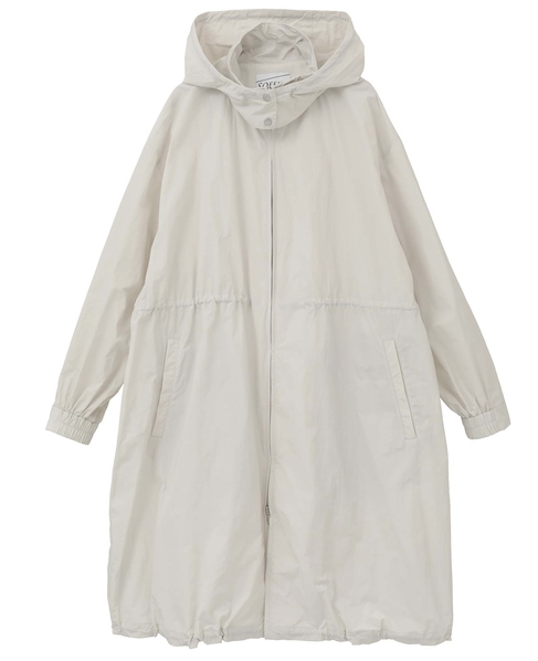 ナイロンフード付コート（フード収納可） 詳細画像 オフホワイト 8
