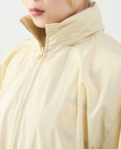 ナイロンフード付コート（フード収納可） 詳細画像 アイボリー 12