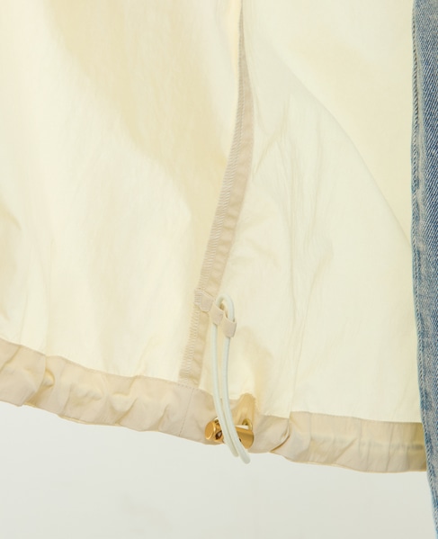 ナイロンフード付コート（フード収納可） 詳細画像 アイボリー 15