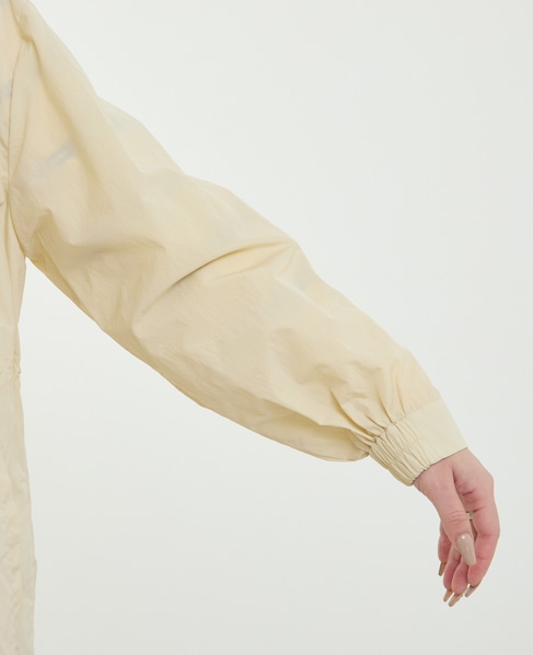 ナイロンフード付コート（フード収納可） 詳細画像 アイボリー 16