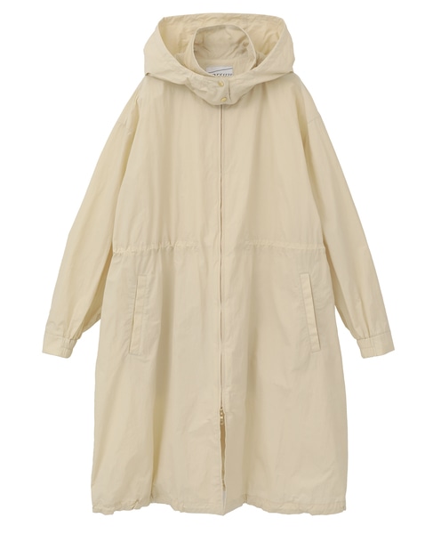ナイロンフード付コート（フード収納可） 詳細画像 アイボリー 18