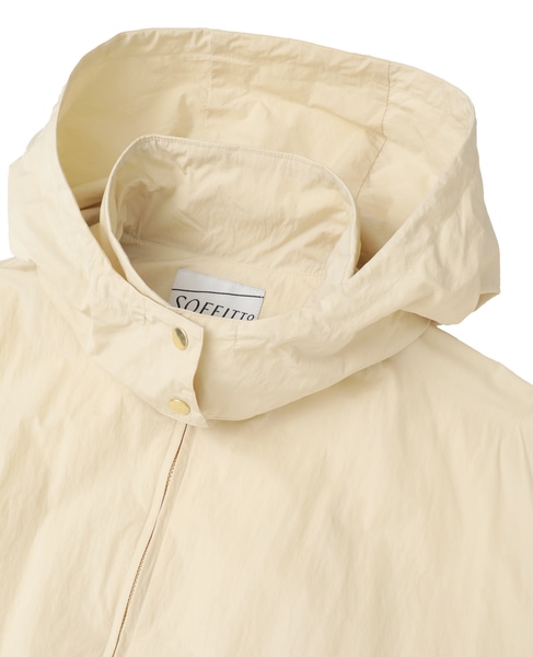 ナイロンフード付コート（フード収納可） 詳細画像 アイボリー 20