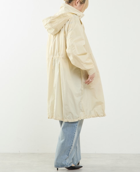 ナイロンフード付コート（フード収納可） 詳細画像 アイボリー 4