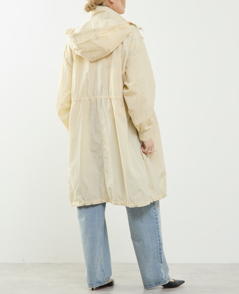 ナイロンフード付コート（フード収納可） 詳細画像 アイボリー 5