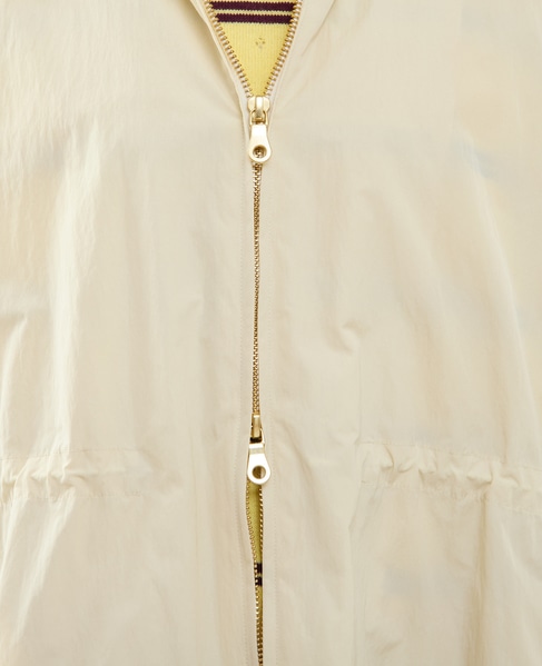 ナイロンフード付コート（フード収納可） 詳細画像 アイボリー 9