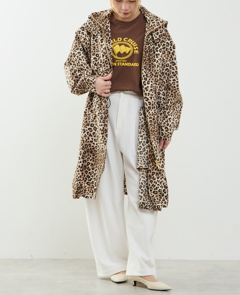 シルク製　新品レオパード柄コート　スニーアート レオパードコート【WCJ-JF-068BRN】 | WCJ OFFICIAL WEB STORE