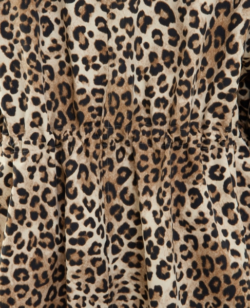 レオパード柄フード付コート（フード収納可） 詳細画像 レオパード 12