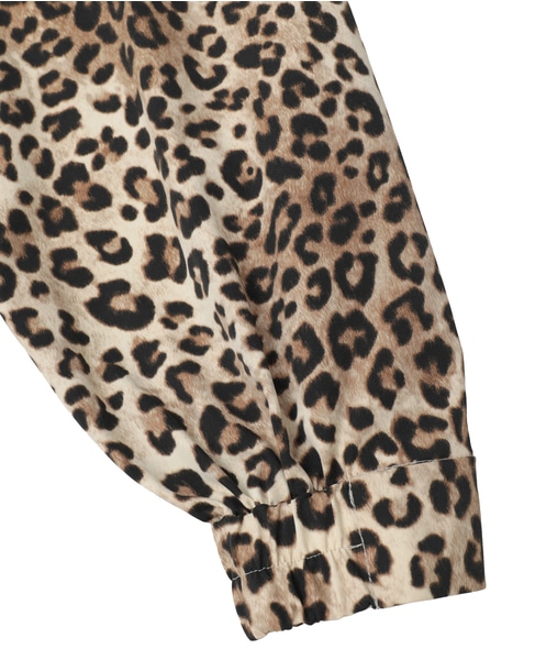 レオパード柄フード付コート（フード収納可） 詳細画像 レオパード 22