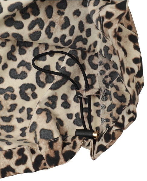 レオパード柄フード付コート（フード収納可） 詳細画像 レオパード 24