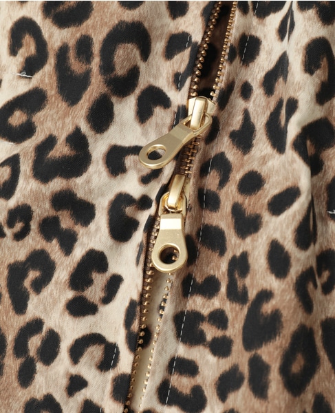 レオパード柄フード付コート（フード収納可） 詳細画像 レオパード 25