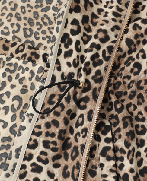 レオパード柄フード付コート（フード収納可） 詳細画像 レオパード 26