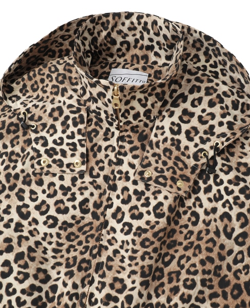 レオパード柄フード付コート（フード収納可） 詳細画像 レオパード 28