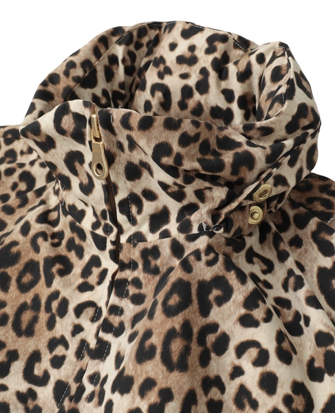 レオパード柄フード付コート（フード収納可） 詳細画像 レオパード 29